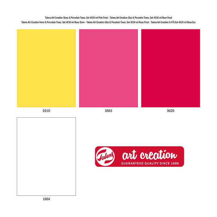 Load image into Gallery viewer, Talens art creation glas porseleintransp. 4x30ml rozefrost