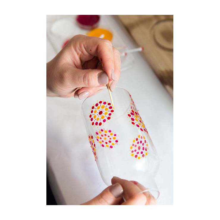 Load image into Gallery viewer, Talens art creation glas porseleintransp. 4x30ml rozefrost