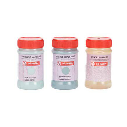 Load image into Gallery viewer, Talens art creation vintage set 2 blauwen en craquel