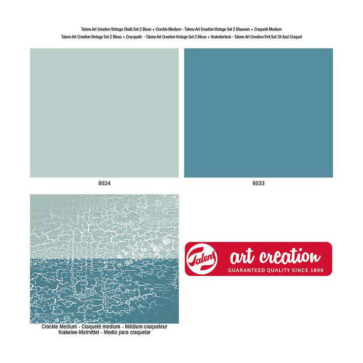 Load image into Gallery viewer, Talens art creation vintage set 2 blauwen en craquel
