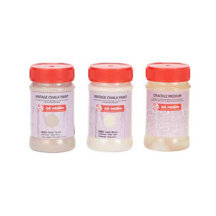 Load image into Gallery viewer, Talens art creation vintage set 2 beiges en craquel