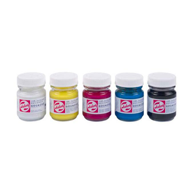 Load image into Gallery viewer, Talens gouache extra fijn set, 5x50ml flacons