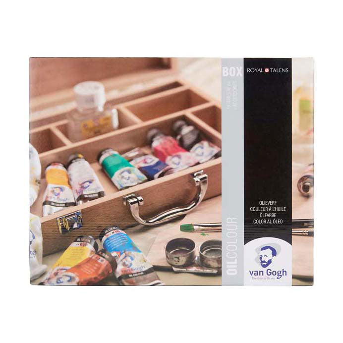 Load image into Gallery viewer, Talens van gogh olieverf kist basic met 10 kleuren 40ml