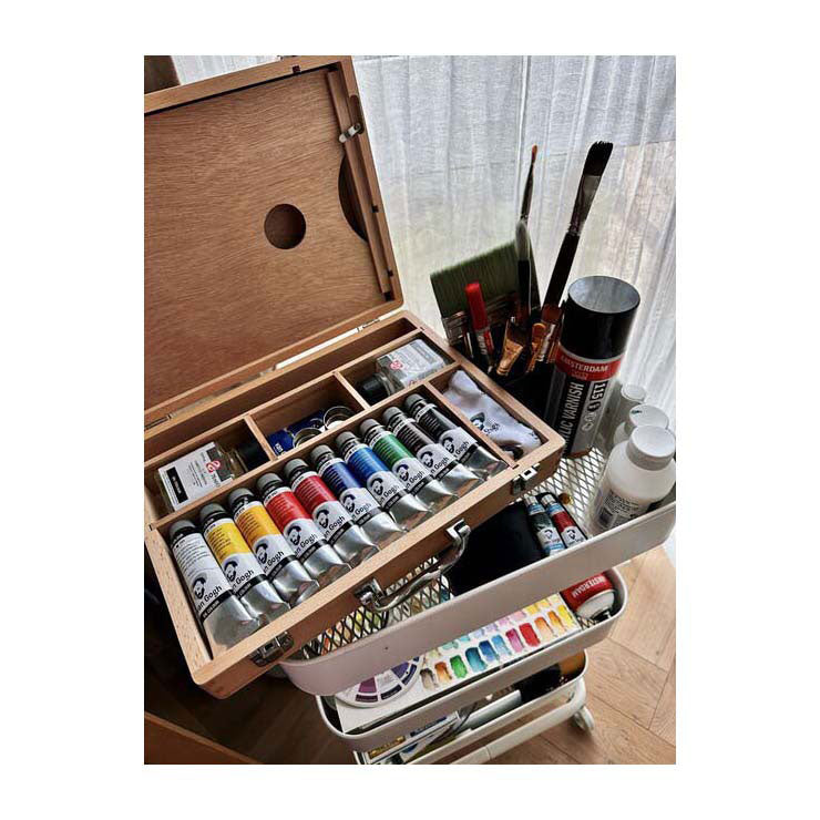 Load image into Gallery viewer, Talens van gogh olieverf kist basic met 10 kleuren 40ml