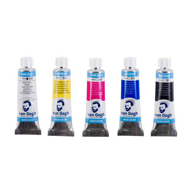 Load image into Gallery viewer, Bruynzeel van gogh aquarelverf primaire mengset, 5x10ml tubes