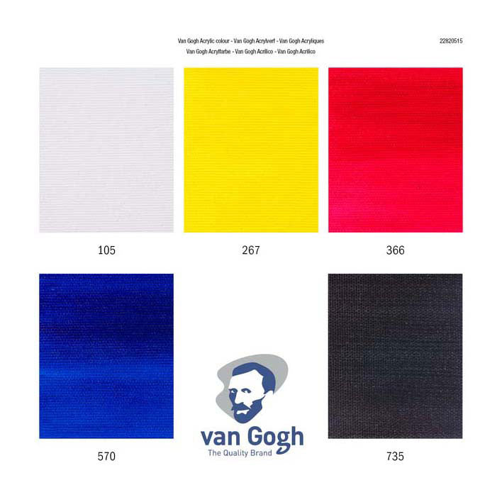 Load image into Gallery viewer, Bruynzeel van gogh acrylverf primaire mengset | 5 x 40 ml