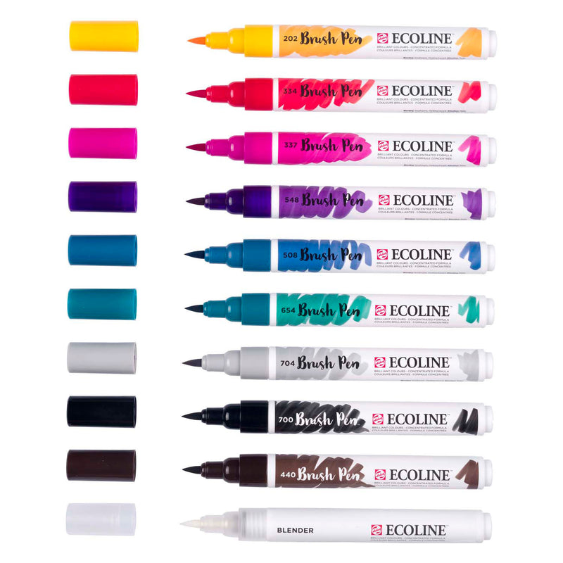Load image into Gallery viewer, Ecoline brush pen set galaxy, 10 kleuren