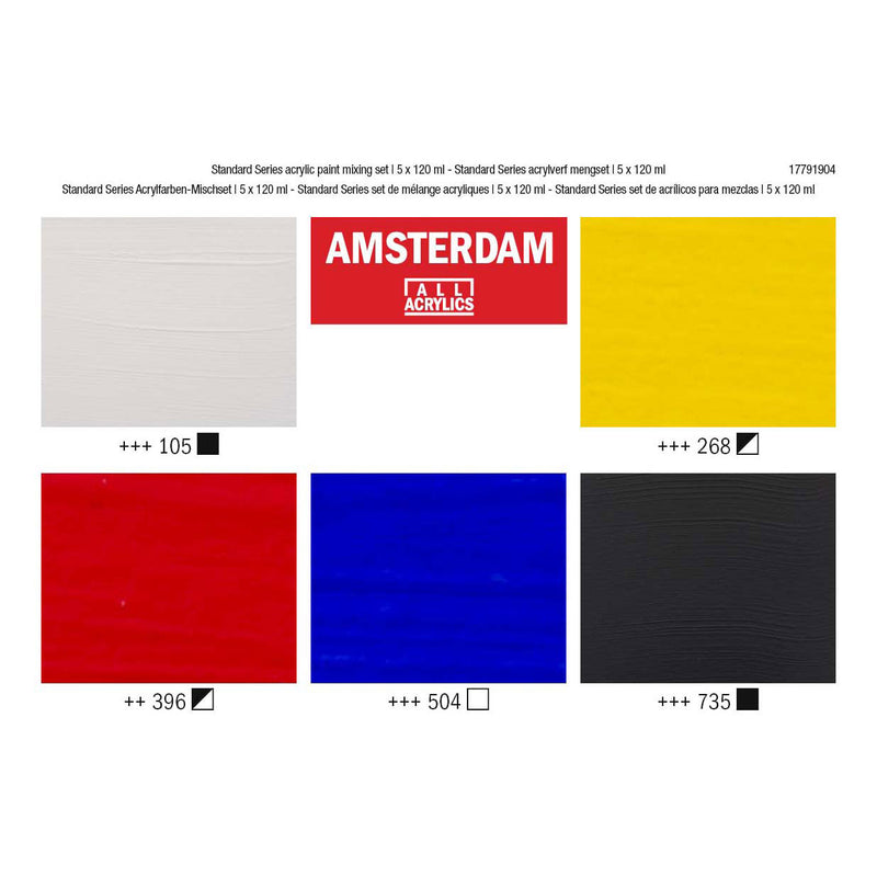 Load image into Gallery viewer, Amsterdam standard series acrylverf mengset | 5 x 120 ml
