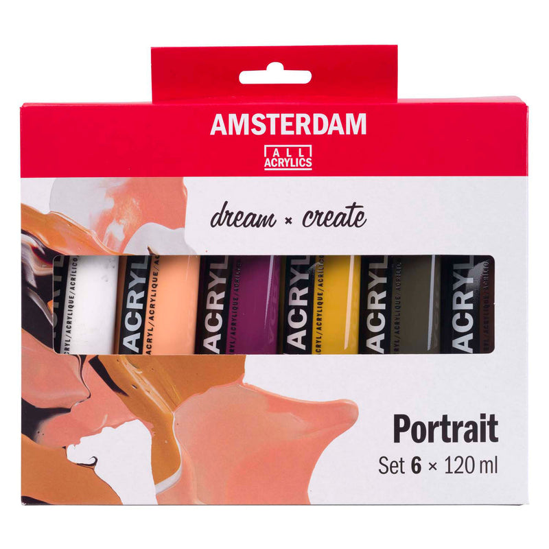 Load image into Gallery viewer, Bruynzeel amsterdam standard series acrylverf portret set 120ml, 6dlg.