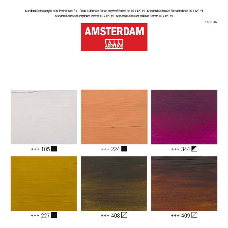 Load image into Gallery viewer, Bruynzeel amsterdam standard series acrylverf portret set 120ml, 6dlg.