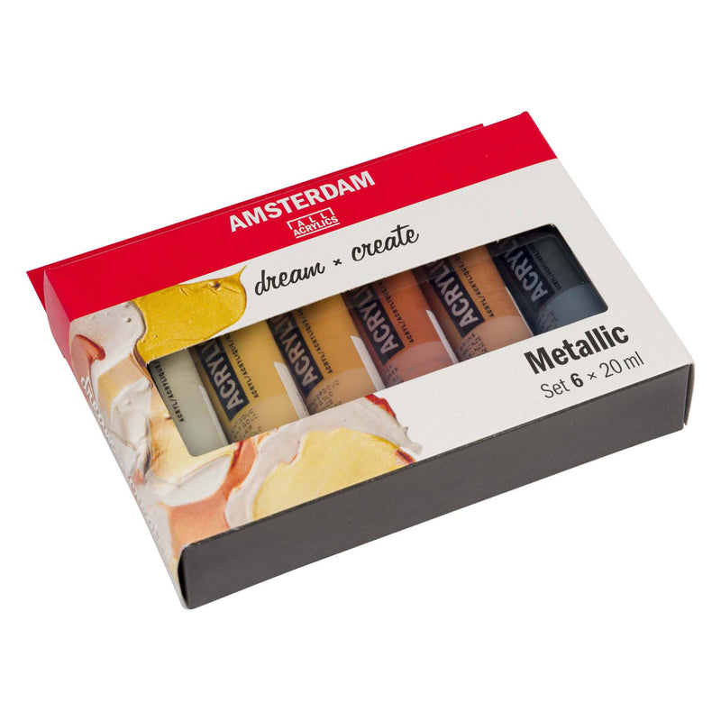 Load image into Gallery viewer, Amsterdam standard series acrylverf metallic set | 6 × 20 ml