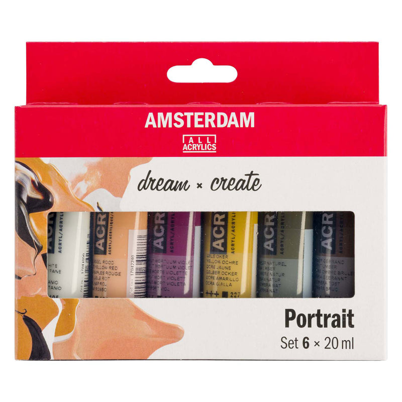 Load image into Gallery viewer, Amsterdam standard series acrylverf portret set | 6 × 20 ml