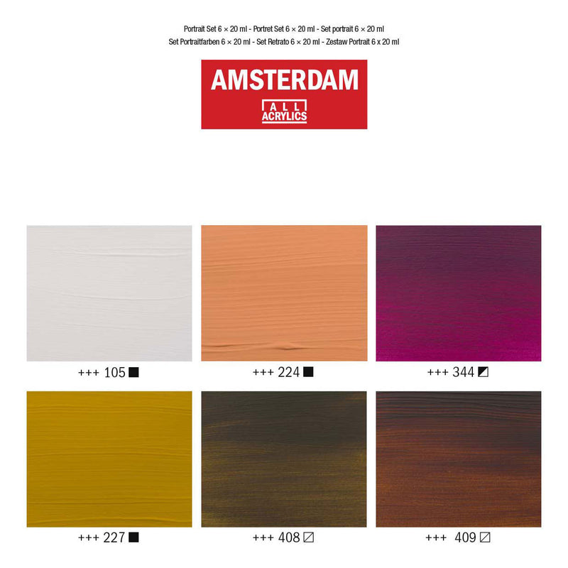 Load image into Gallery viewer, Amsterdam standard series acrylverf portret set | 6 × 20 ml