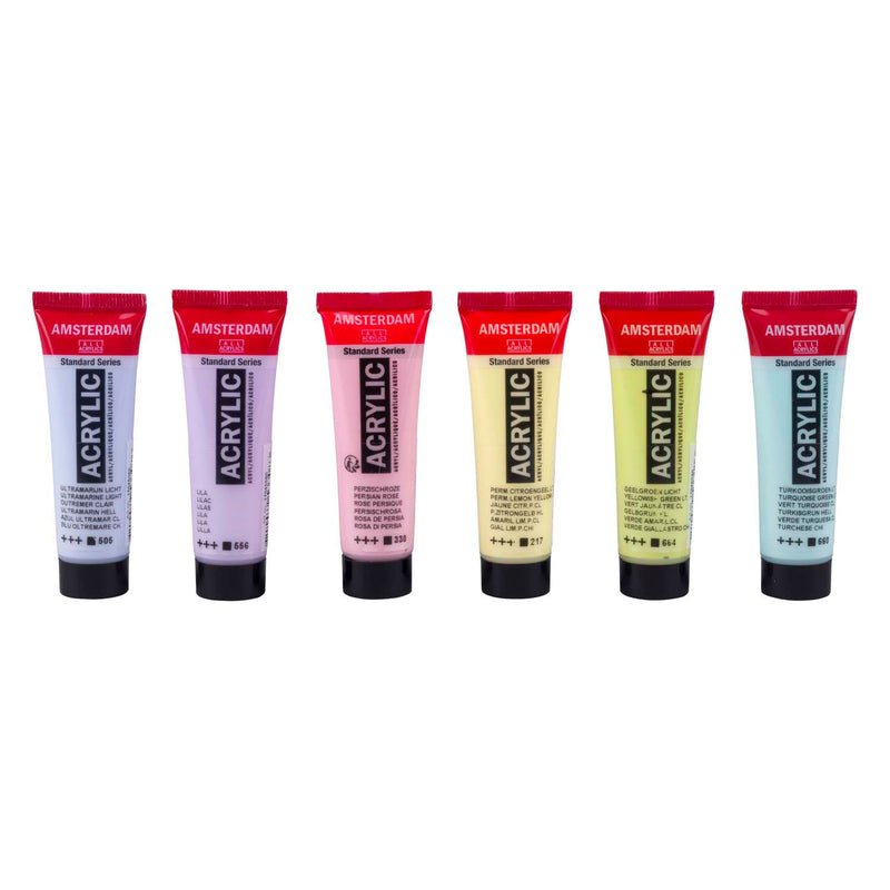 Load image into Gallery viewer, Bruynzeel amsterdam standard series acrylverf pastel set 20ml, 6dlg.