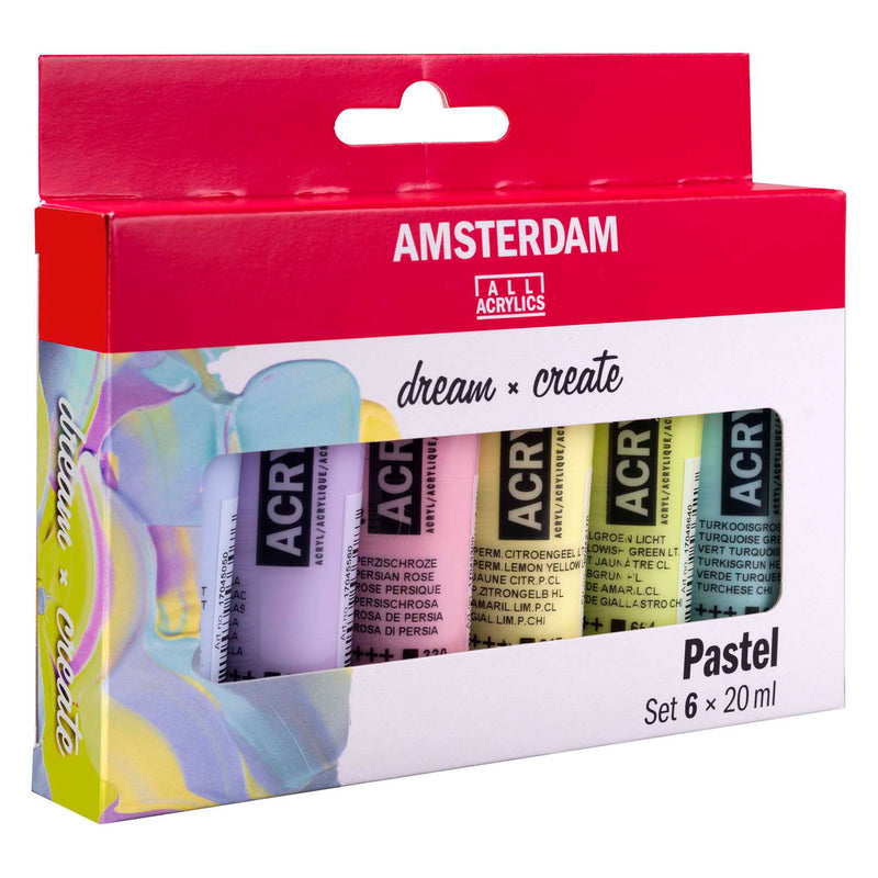 Afbeelding laden in galerijviewer, Amsterdam standard series acrylverf pastel set | 6 x 20 ml