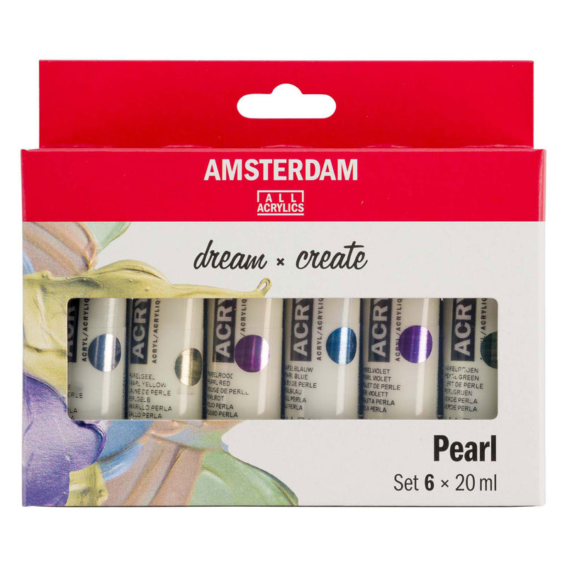 Load image into Gallery viewer, Bruynzeel amsterdam standard series acrylverf parelmoer set 20ml, 6dlg.