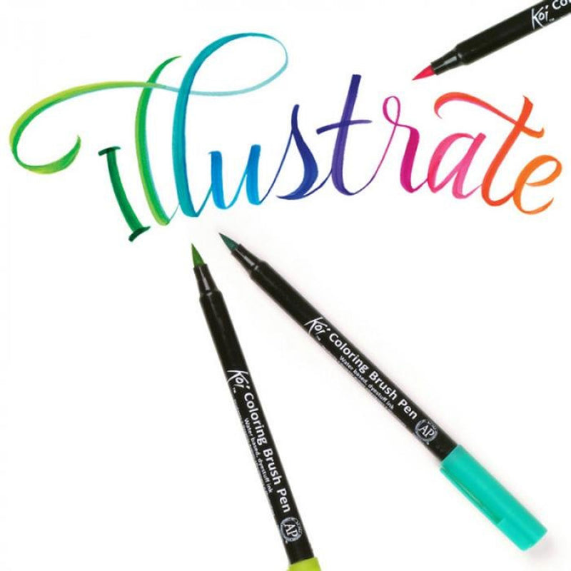 Load image into Gallery viewer, Sakura koi coloring brush pen set | 12 kleuren