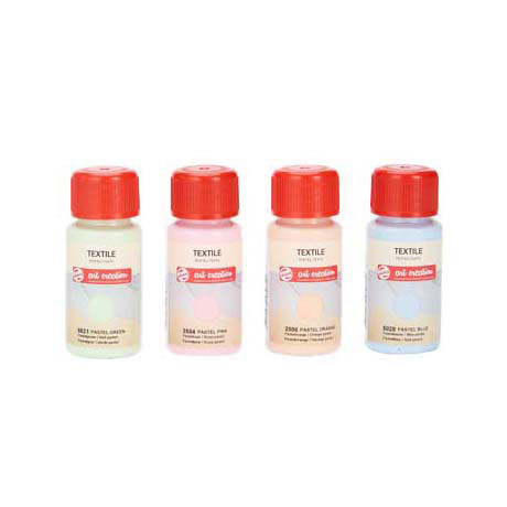 Load image into Gallery viewer, Talens art creation textielverf pastel 4x50ml