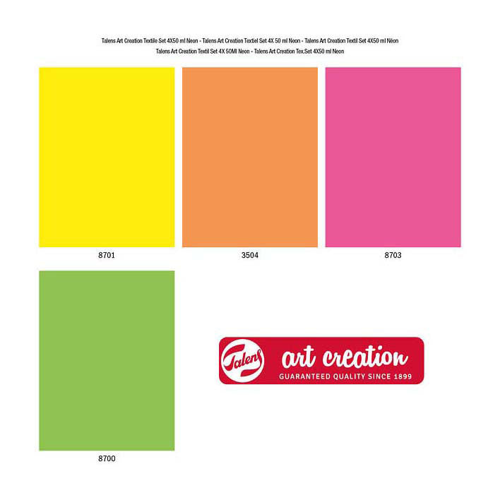 Load image into Gallery viewer, Talens art creation textielverf neon 4x50ml