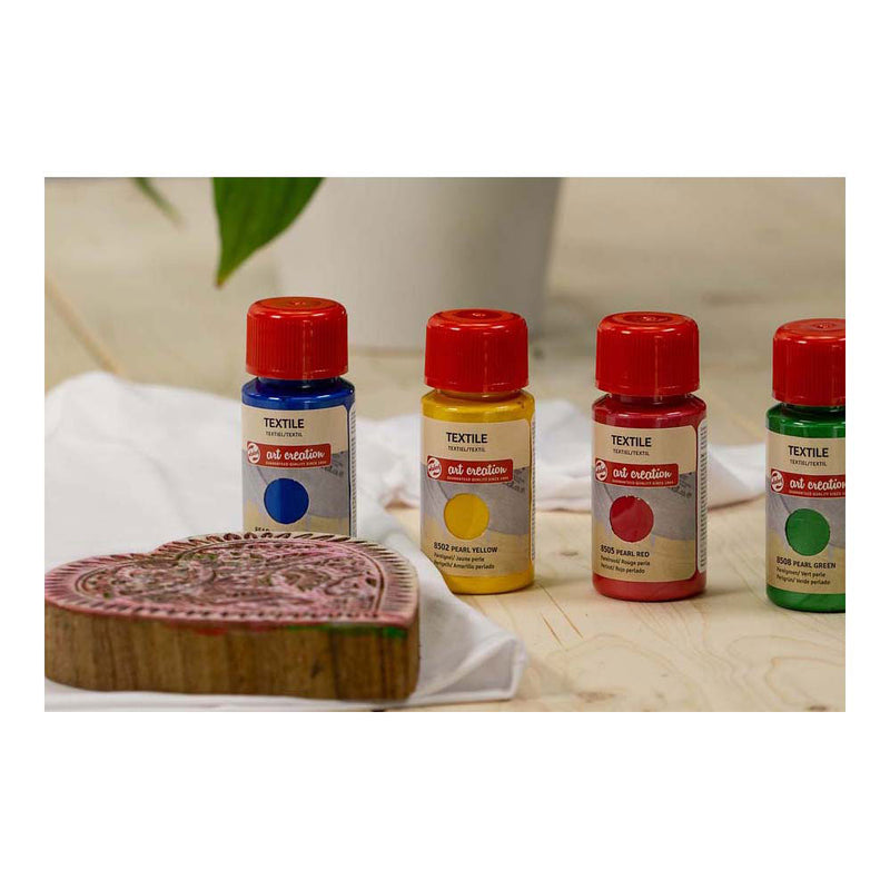 Afbeelding laden in galerijviewer, Talens art creation textielverf parel 4x50ml