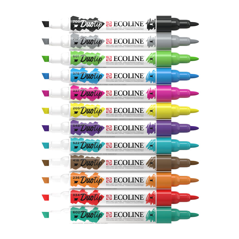 Load image into Gallery viewer, Ecoline duotip markers basisset, 12dlg.