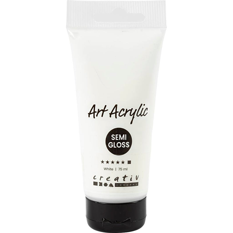 Afbeelding laden in galerijviewer, Https: www.cchobby.nl acryl-verf-semi-glanzend-dekkend-wit-75-ml-1-fles
