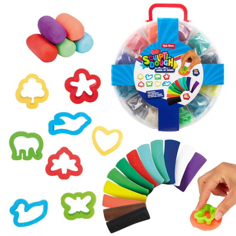 Load image into Gallery viewer, Toi-toys sculptidough kleiset 20-delig