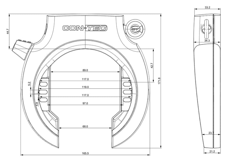 Load image into Gallery viewer, Contec ringslot powerloc xl ct frame locks powerloc ct1xl r