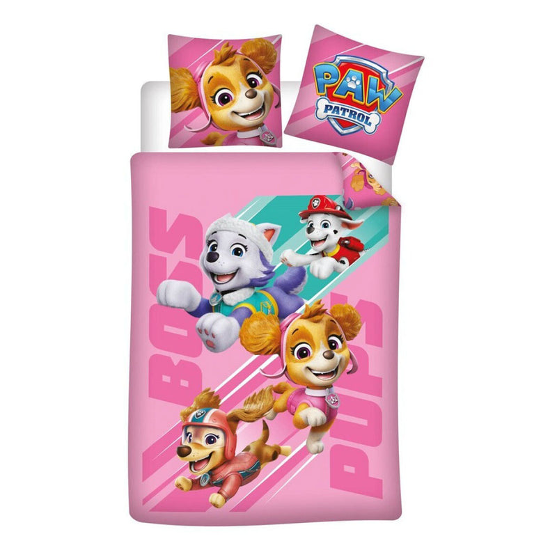 Load image into Gallery viewer, Paw patrol roze dekbedovertrek 140x200cm