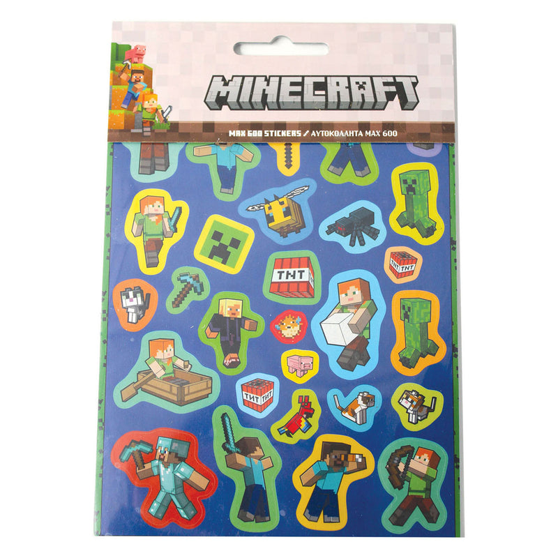 Afbeelding laden in galerijviewer, Minecraft stickerboekje - 600 stickers