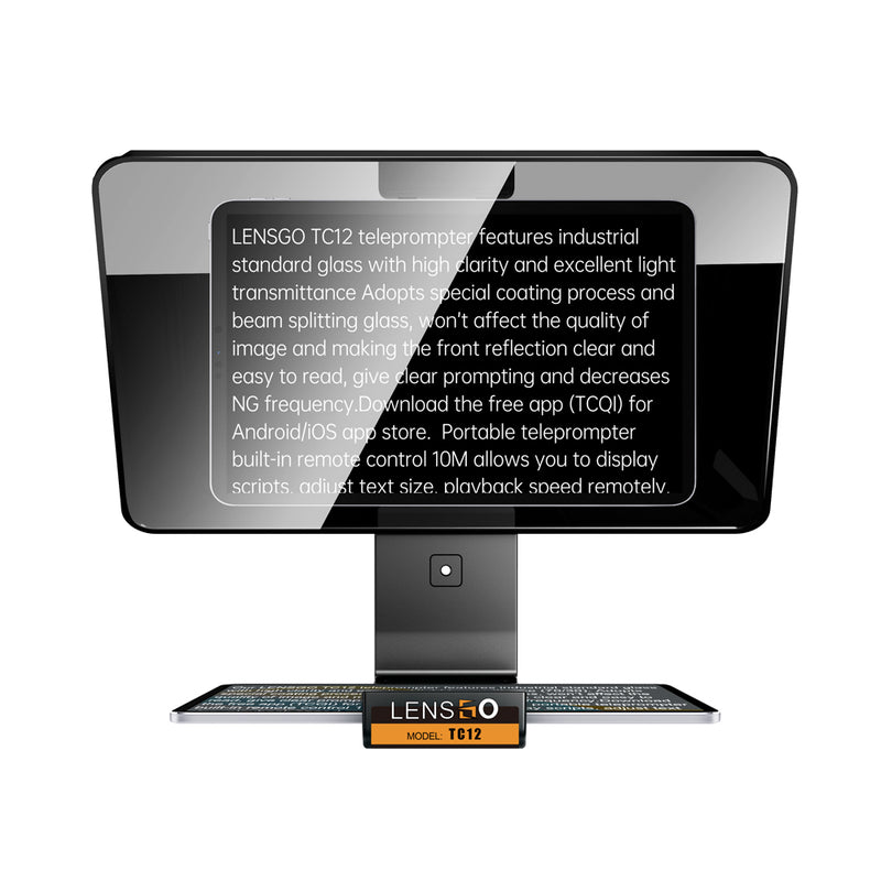 Afbeelding laden in galerijviewer, Lensgo teleprompter autocue tc12