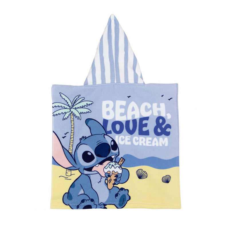 Load image into Gallery viewer, Handdoek poncho stitch op het strand