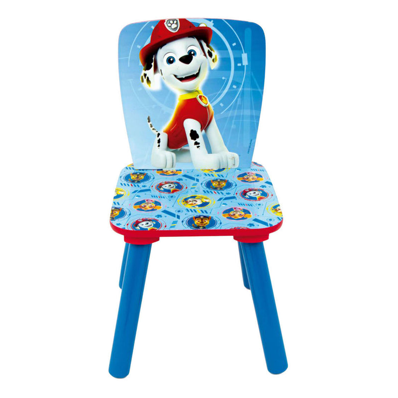 Afbeelding laden in galerijviewer, Paw patrol set houten tafel met twee stoelen - 3dlg.