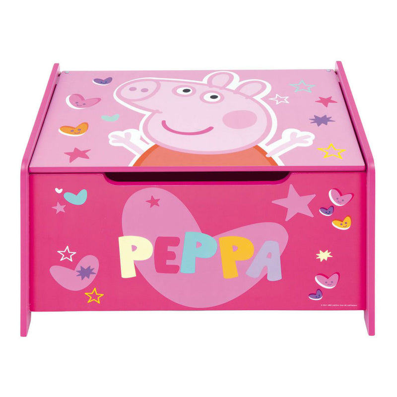 Afbeelding laden in galerijviewer, Peppa pig houten speelgoedkist