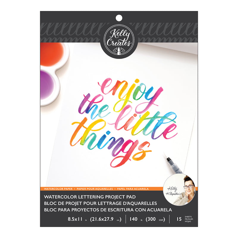 Load image into Gallery viewer, Kelly creates • aquarel brush lettering paper pad blank