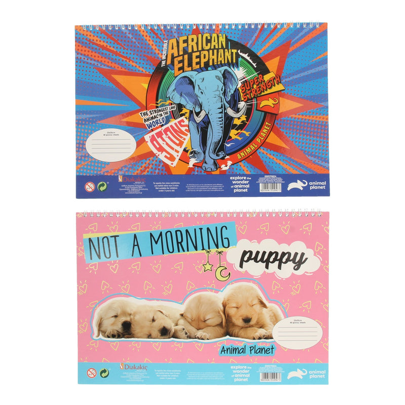 Load image into Gallery viewer, Schetsblok Animal Planet met Stickers