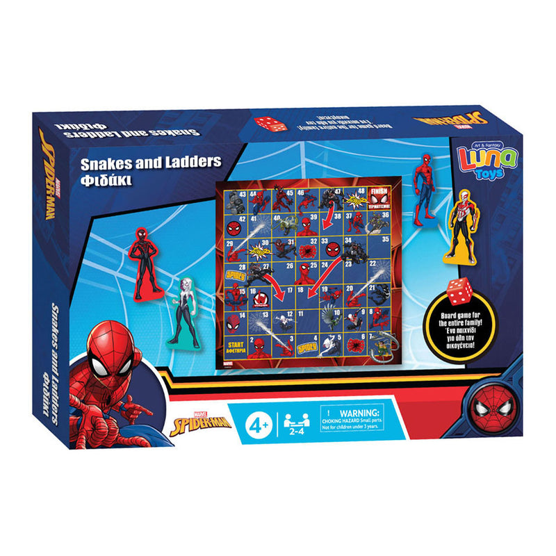 Load image into Gallery viewer, Slangen ladderspel spiderman