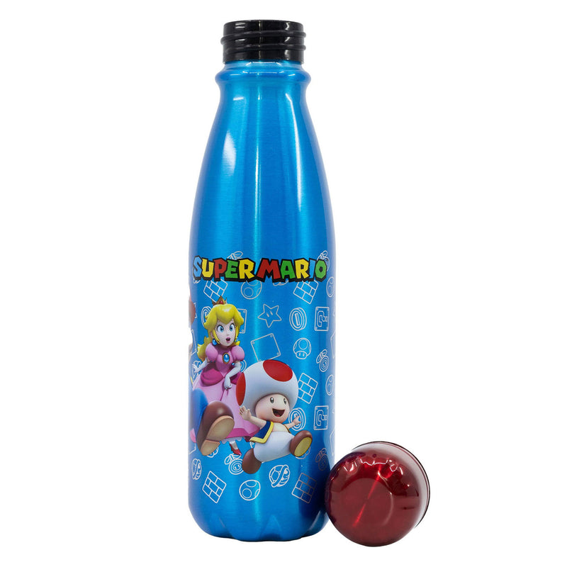 Load image into Gallery viewer, Stor drinkfles aluminium super mario, 600ml