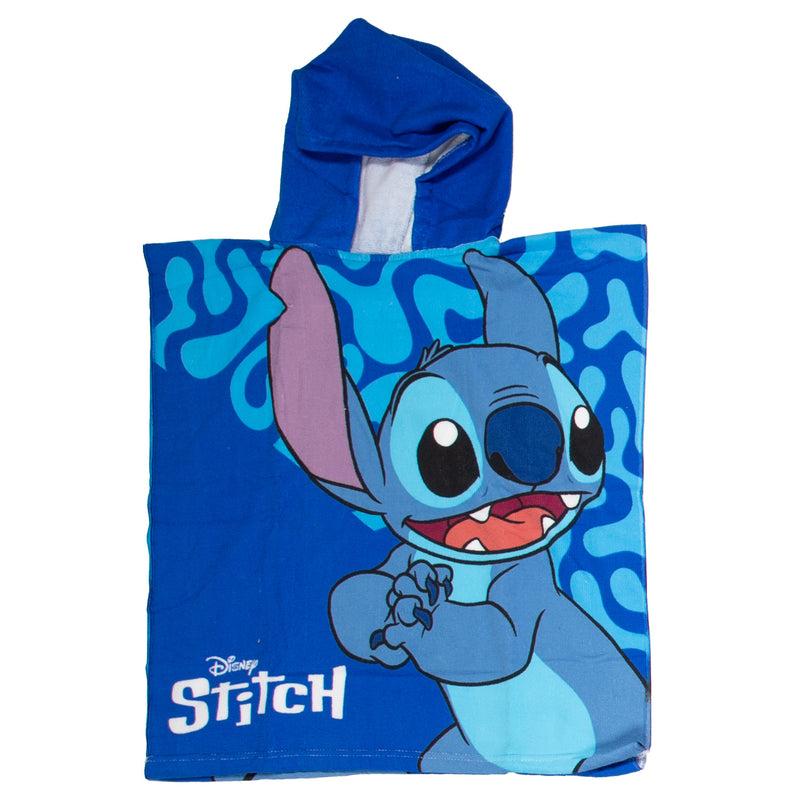 Load image into Gallery viewer, Puch handdoek poncho stitch blauw 55x110cm