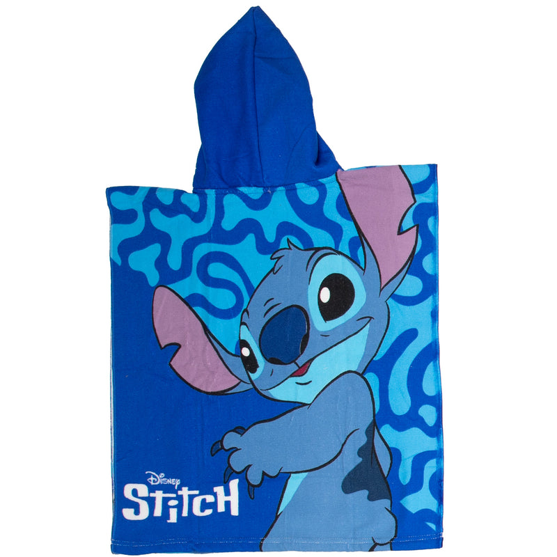 Load image into Gallery viewer, Puch handdoek poncho stitch blauw 55x110cm
