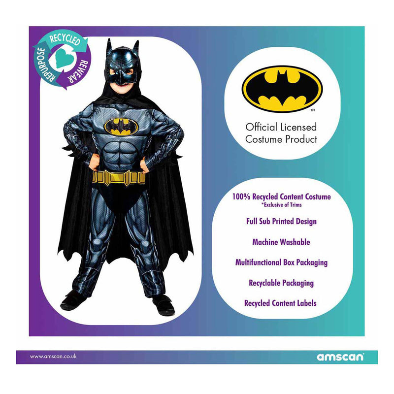 Afbeelding laden in galerijviewer, Duurzaam kinderkostuum batman - 8-10 jaar