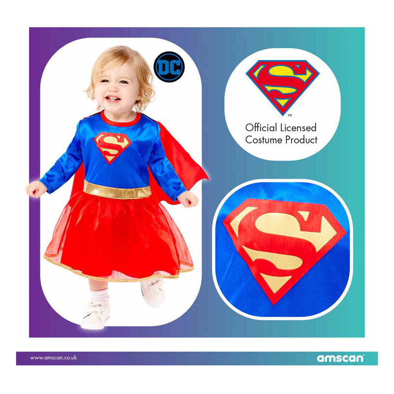 Afbeelding laden in galerijviewer, Supergirl verkleedpak - 12-18 maanden