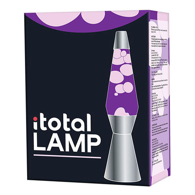 Load image into Gallery viewer, Lavalamp Zilver Paars, 40cm