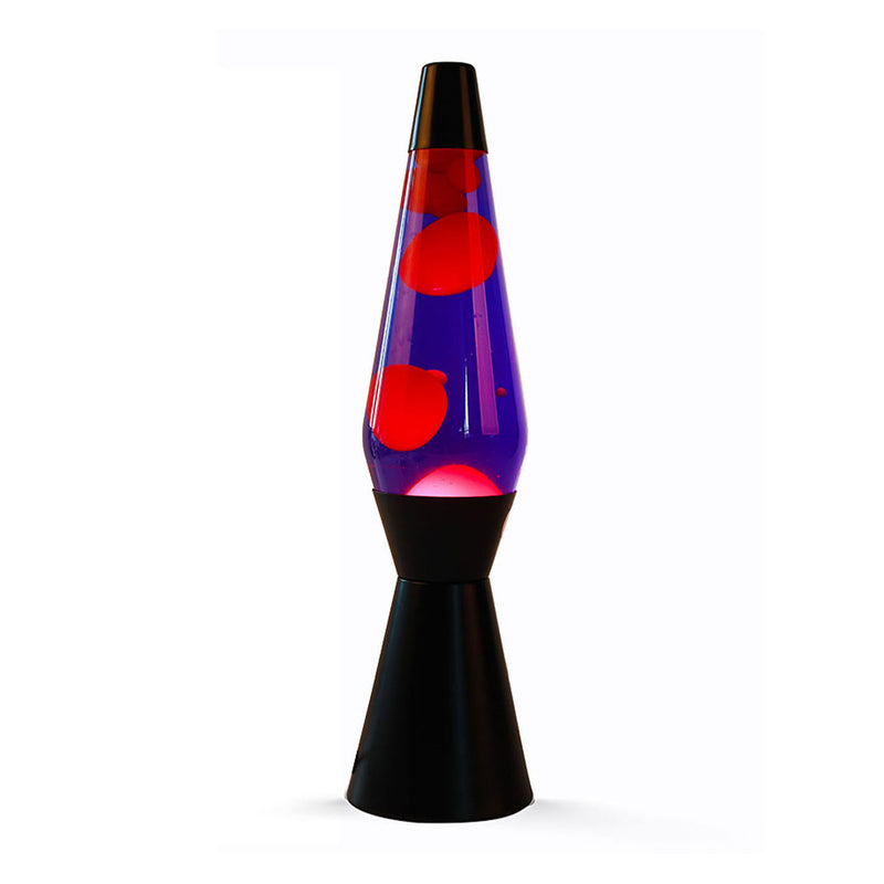 Load image into Gallery viewer, lavalamp zwart paars, 40cm