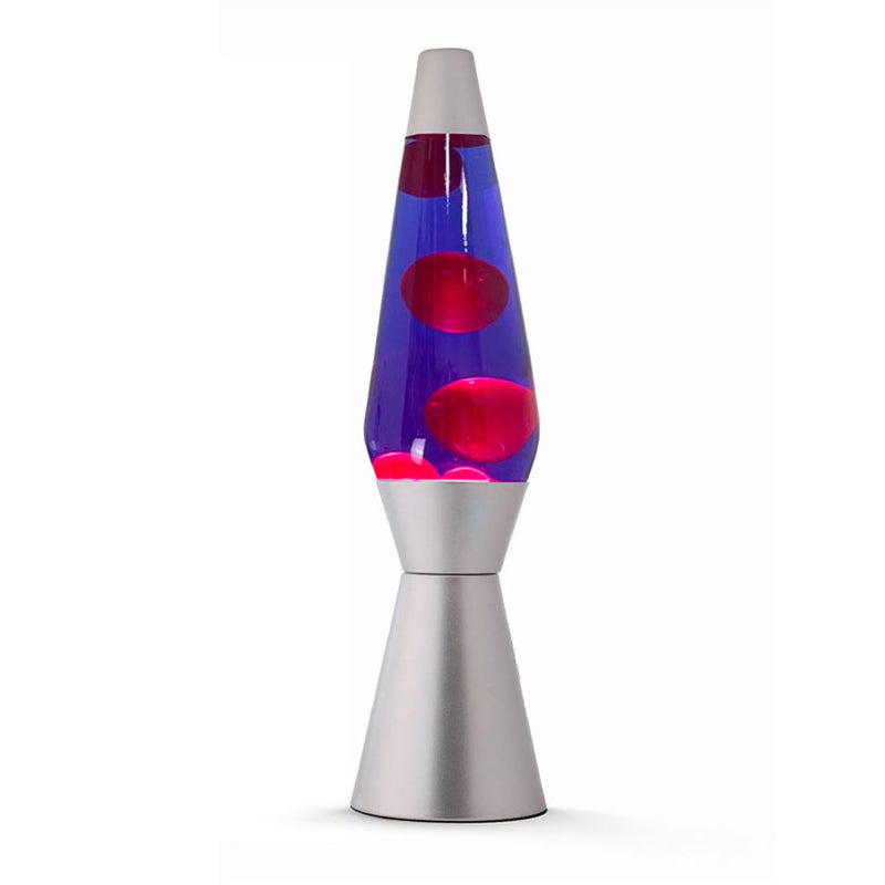 Load image into Gallery viewer, Lavalamp Zilver Rood Paars, 40cm