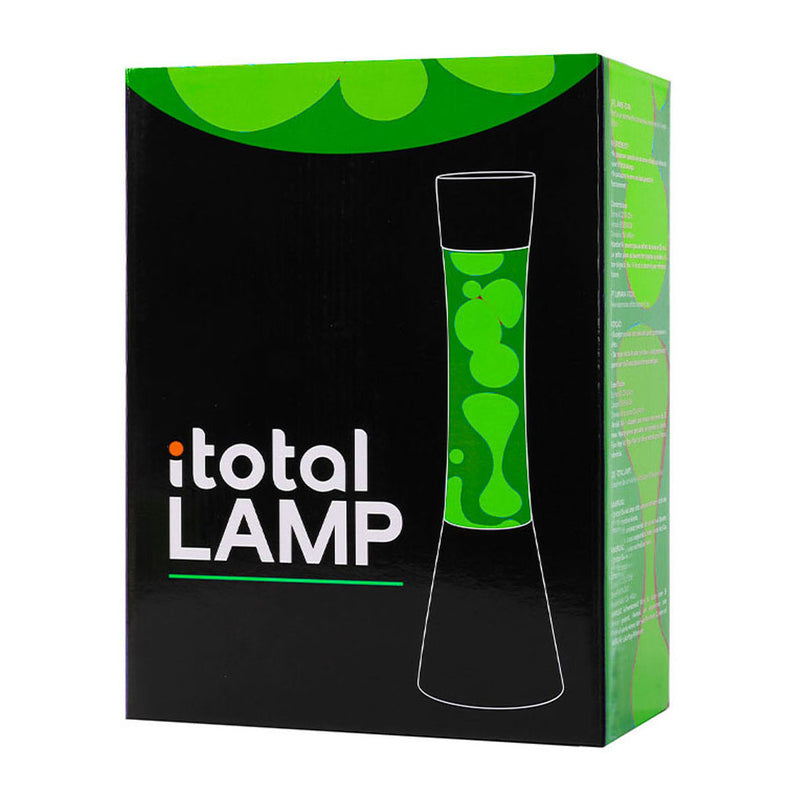 Load image into Gallery viewer, Itotal lavalamp zwart groen geel, 40cm