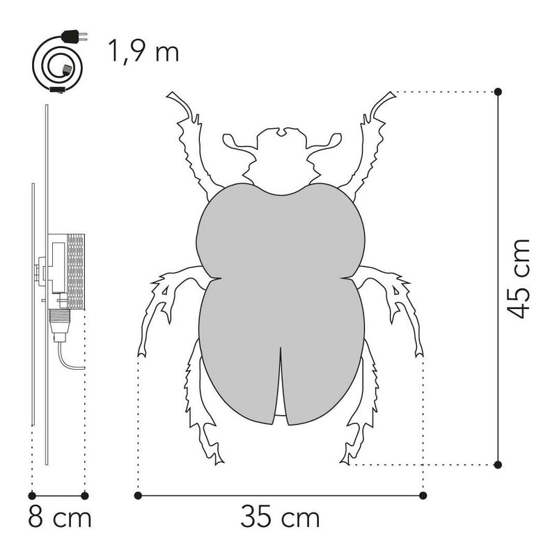 Load image into Gallery viewer, Van tjalle en jasper - kever wandlamp