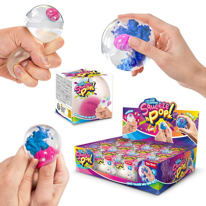 Load image into Gallery viewer, Toi-toys fun knijpbal color surprise 6cm
