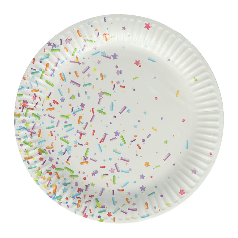 Afbeelding laden in galerijviewer, Papieren feest borden 23cm, 10st.