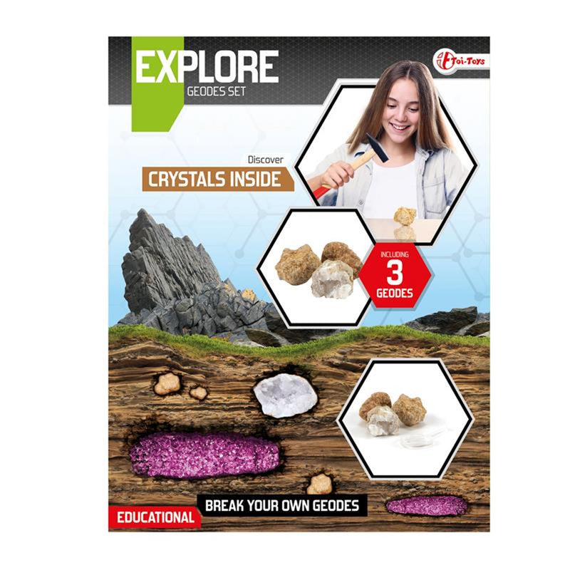 Load image into Gallery viewer, Toi-toys toi toys explore geodes breken